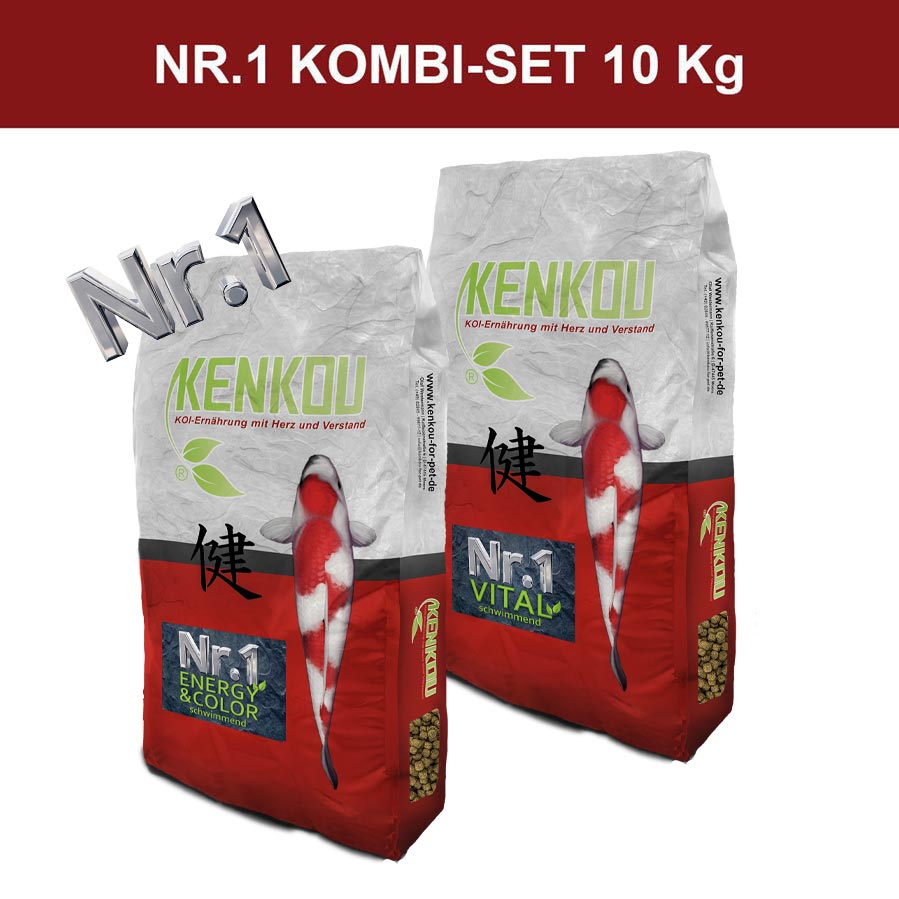 Nr.1 Kombi-Set 10 kg schwimmend - Sparpaket - Niederrhein-Koi