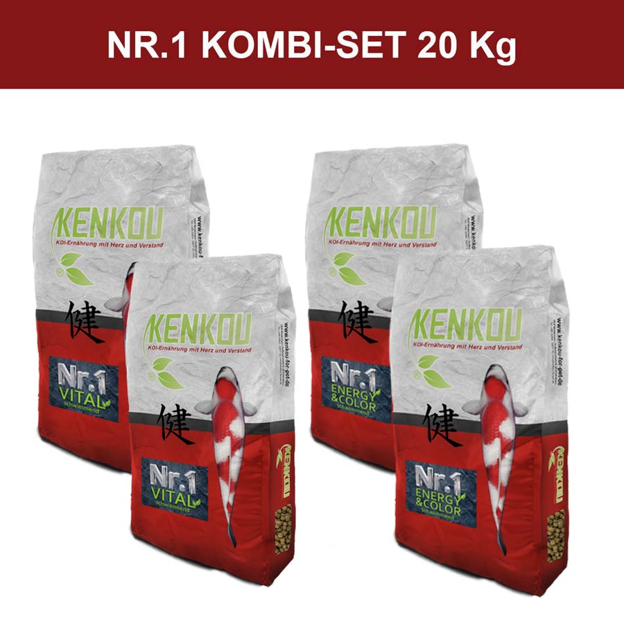 Nr.1 Kombi-Set 20kg schwimmend - Sparpaket - Niederrhein-Koi