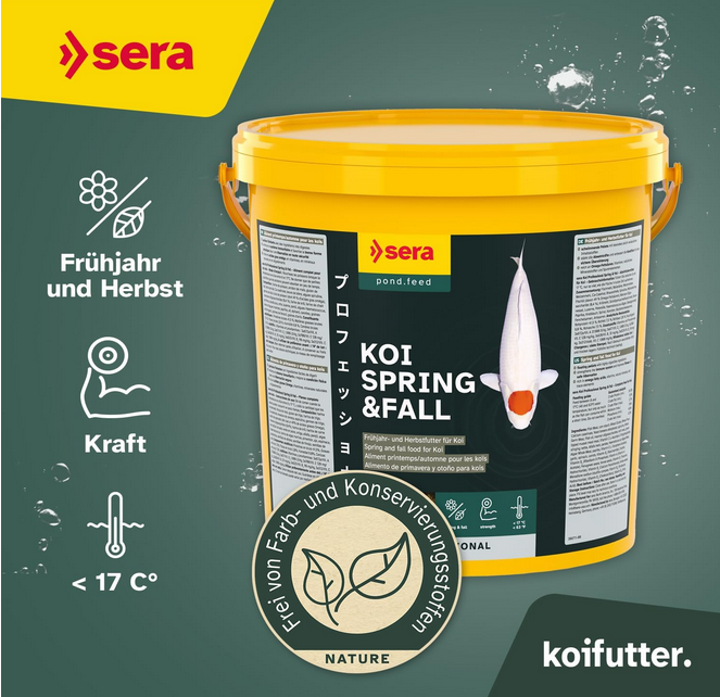 Koifutter für den Frühling von sera