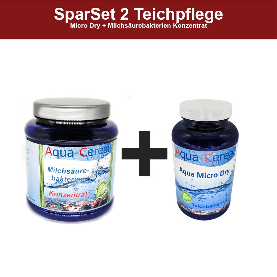 Teichpflege 500ml Micro Dry + 1000g Milchsäurebakterien Konzentrat 