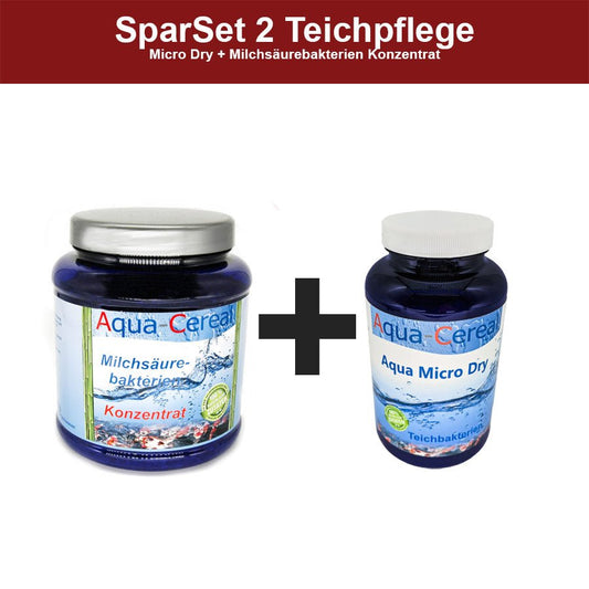 Teichpflege 500ml Micro Dry + 1000g Milchsäurebakterien Konzentrat 