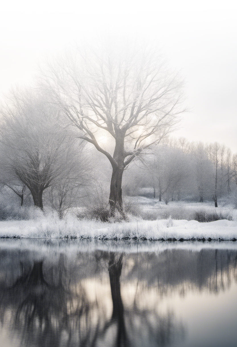 Teich im Winter