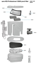 Bild in Galerie-Betrachter laden, Teichfilter - sera KOI Professional 12.000 incl. UV-C 55Watt mit Pumpe - Teichfilter - Niederrhein-Koi
